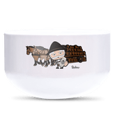 Da Oid Sinzer Pferdegespann Keramik Mueslischale Weiss 600ml Staffelberg Front